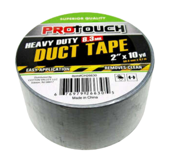TAPE DUCT SILVER 2'' X 10 YD