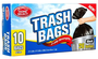 TRASH BAGS 26 GAL. 10PK 24/CS.