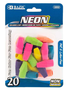 BAZIC ERASER CAPS NEON 20'S #2202
