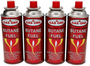 BUTANE GAS 4PK CARTRIDGE 8.OZ