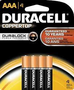 DURACELL AAA 4PK BATTERIES