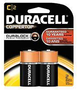 DURACELL C 2 PK BATTERIES