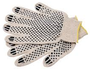 GLOVES WHITE FABRIC WITH PVC DOTS