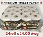 PARACAS BATH TISSUE 4/400 SHEETS 6/CS