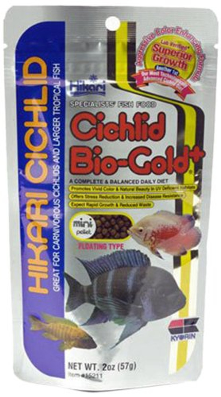 Hikari Sinking Cichlid Gold Mini Fish Food | 3.5 oz