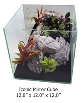 UP Aqua Iconic Mirror Rimless Nano Tank, 7.5 Gallon