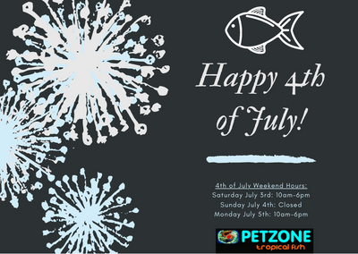 Happy 4th of July From Pet Zone Tropical Fish