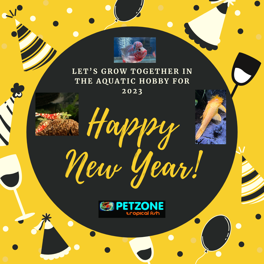 Happy New Year 2023 From The Pet Zone SD Team! Pet Zone Tropical Fish