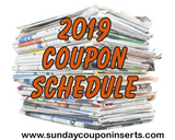 2019 Coupon Schedule