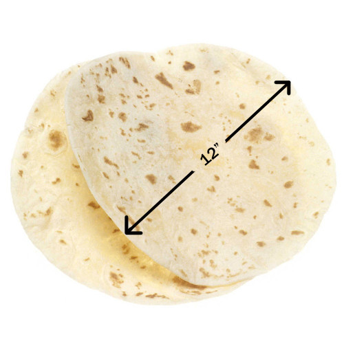 12 Inch flour tortillas