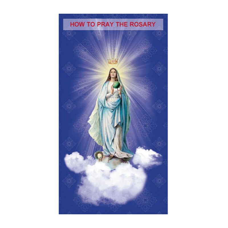 Pray the Rosary Trifold Card - 24/pk - [Consumer]Autom
