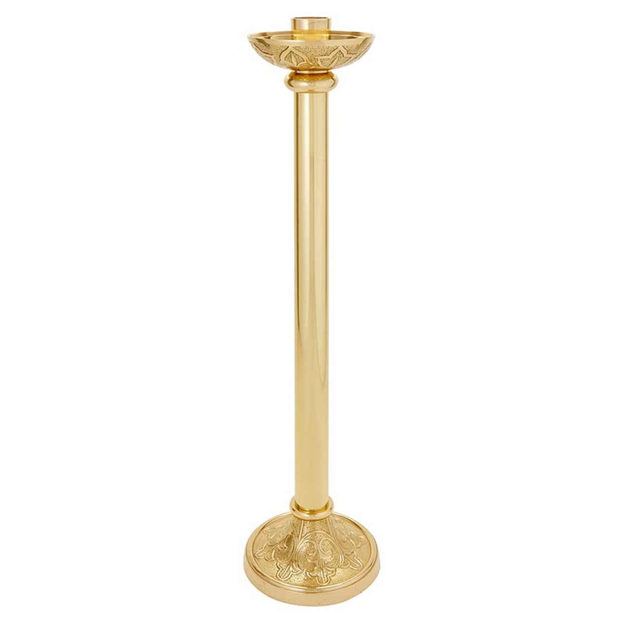 Sudbury Brass Altar Candlestick with Center Spike - [Consumer]Autom