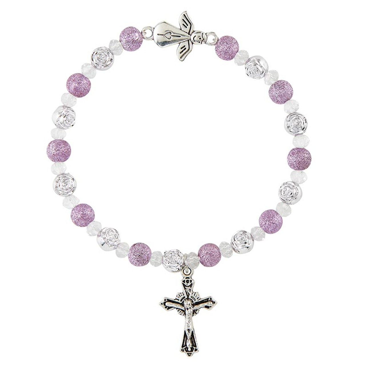 Angel Rosary Bracelet Assortment - 12/pk - Autom