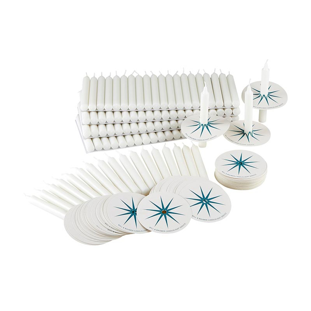 Candlelight Service Kits with Star Bobeches 100/bx [Consumer]Autom