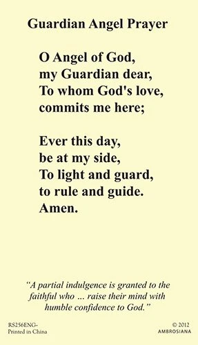 Oh Angel Of God My Guardian Dear Prayer
