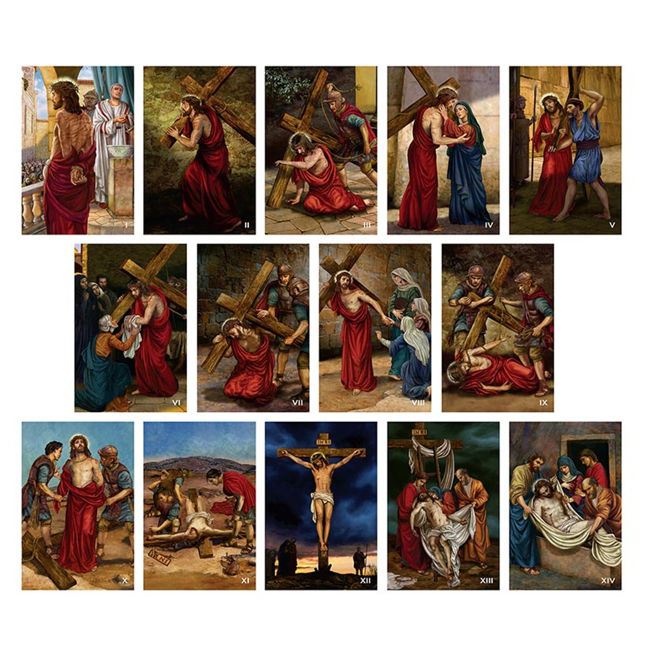 Aluminum Stations of The Cross Plates (L5202) - [Consumer]Autom