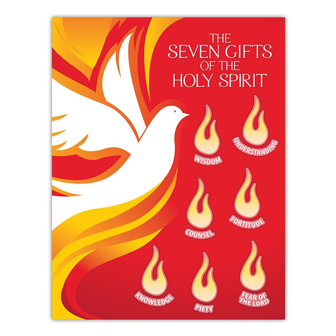 The Seven Gifts of the Holy Spirit Activity Card - 12/pk