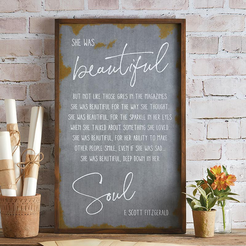 Metal Wall Sign-Large-Beautiful