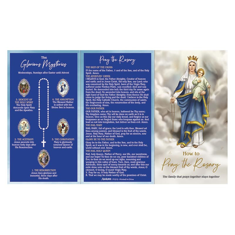 How to Pray the Rosary Trifold Card - 50/pk - [Consumer]Autom