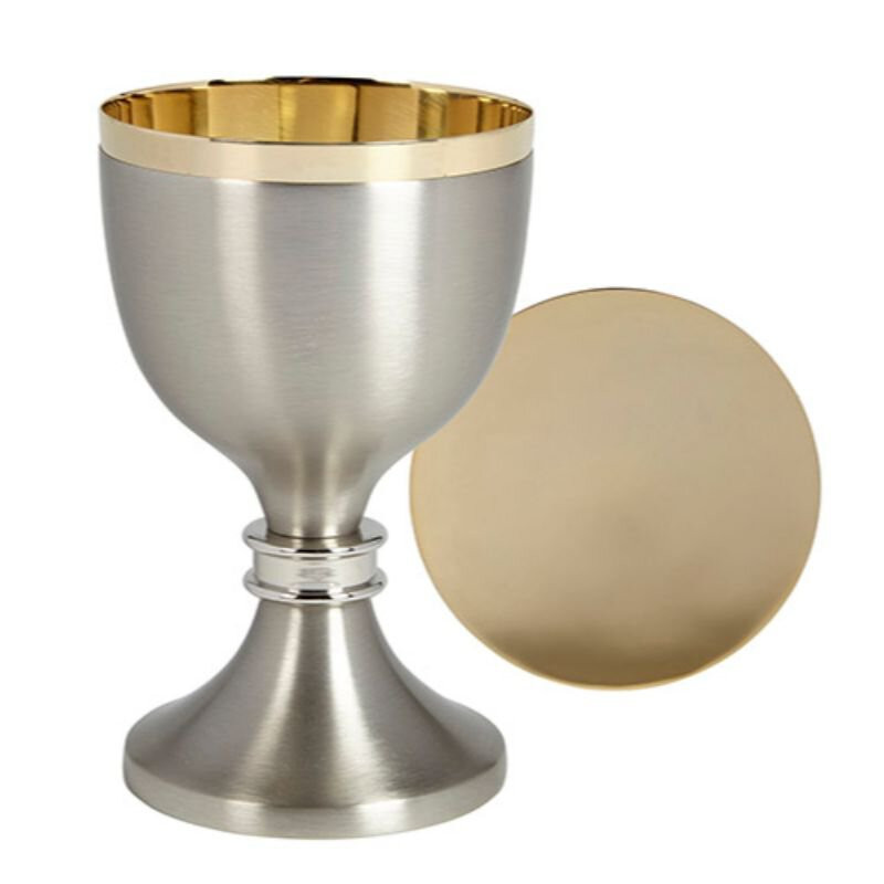 Sudbury Brass Two-Tone Chalice and Paten Set - [Consumer]Autom