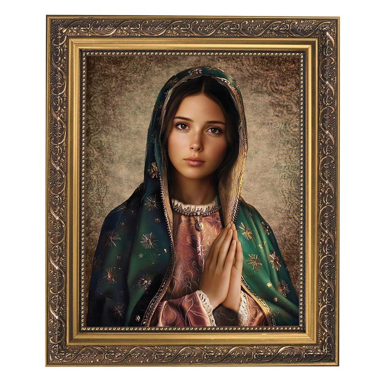 Our Lady of Guadalupe Gold Tone Framed Print - [Consumer]Autom