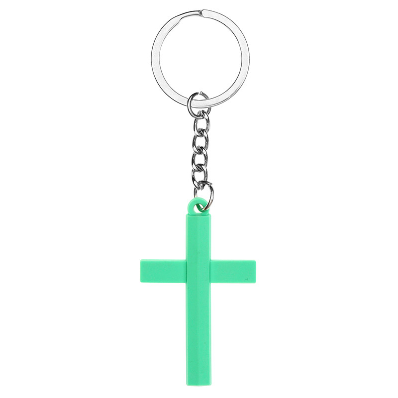 Colorful Rubber Cross Keychain Assortment (4 Asst) - 24/pk - [Consumer ...