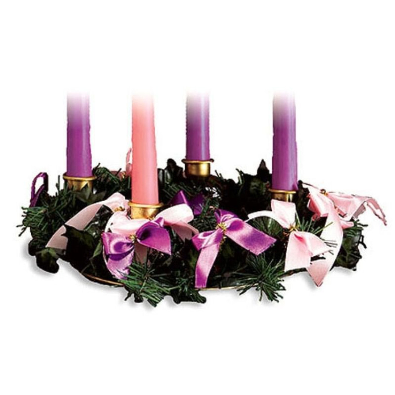 Advent Wreath with Ribbon - 3/pk - Autom