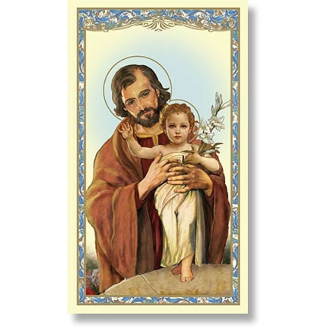 St. Joseph with Child Holy Card - 100/pk - [Consumer]Autom