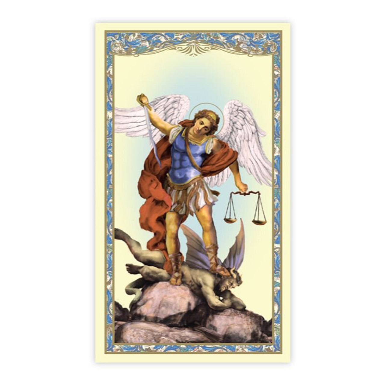 St. Michael Holy Card (Spiritual Armor) - 100/pk - Autom