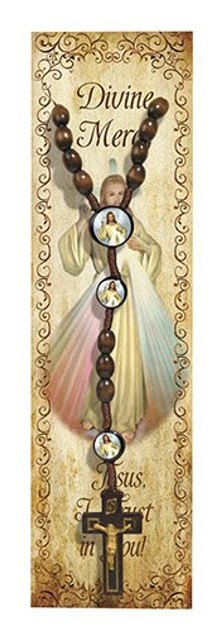 PLASTIC CORD ROSARY - BLACK - Divine Mercy Gift Shop