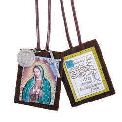 Our Lady of Guadalupe Scapular with Medals - 12/pk