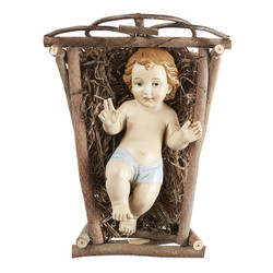 Infant Jesus with Crib-Medium