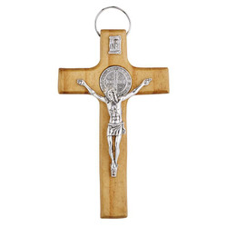 St. Benedict Wood Crucifix - 6/pk