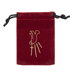 Confirmation Holy Spirit Drawstring Rosary Bag - 24/pk