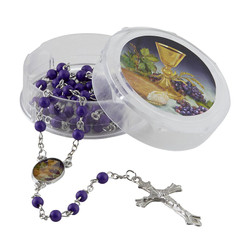 Body of Christ First Communion Rosary with Case - 12/pk