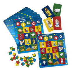 Nativity Bingo Game Set - 3 sets/pk