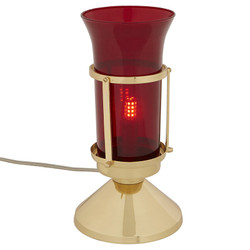 Sanctuary Light Holder with Ruby Globe - Electric (F3930)