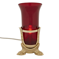 Sanctuary Light Holder with Ruby Globe - Electric (F3932)