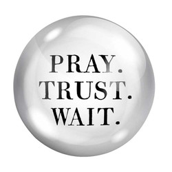 Pray. Trust. Wait. Paper Weight