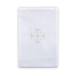 100% Cotton Jerusalem Cross Lavabo Towel - 4/pk