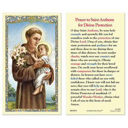 Saint Anthony Laminated Holy Card - 25/pk