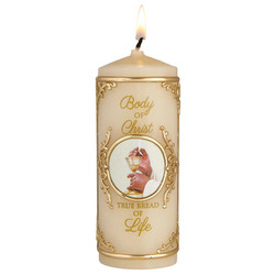 First Communion Candle True Bread of Life (J1607)