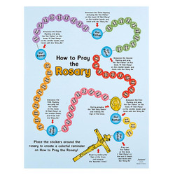 How to Pray the Rosary Sticker Set - 36 sets/pk