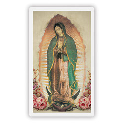 Our Lady of Guadalupe Wallet Sized Laminated Holy Cards - 50/pk