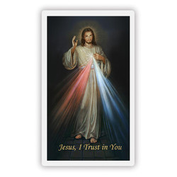 Divine Mercy Wallet Sized Laminated Holy Cards - 50/pk