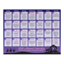 2021 Daily Scripture and Reflection Advent Calendar - 100/pk