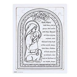 Hail Mary Prayer CYO 48-pc Tray Puzzle - 8/pk