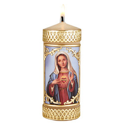 Immaculate Heart Small Devotional Candle