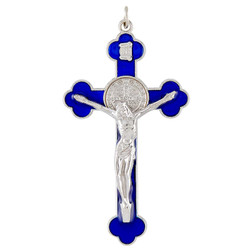 Blue Saint Benedict Crucifix (BK-12360)