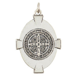 Silver Saint Benedict Medal (BK-12345)